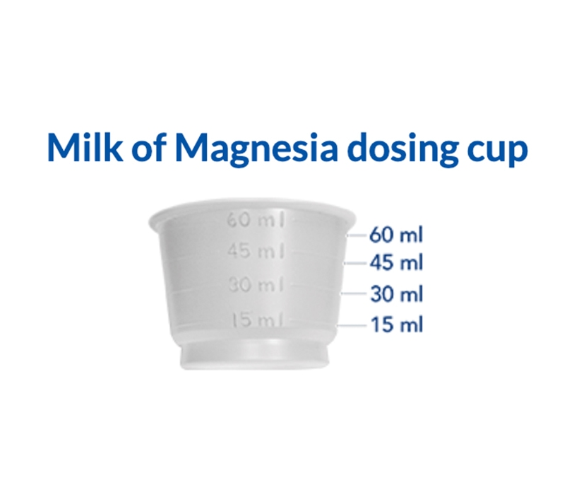 milk of magnesia dosing cup by milliliters